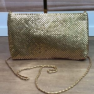Gold Shimmering Chainmail Evening Bag